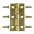 Midwest Fastener 2 x 1" Solid Brass Butt Hinges 3PK 37164